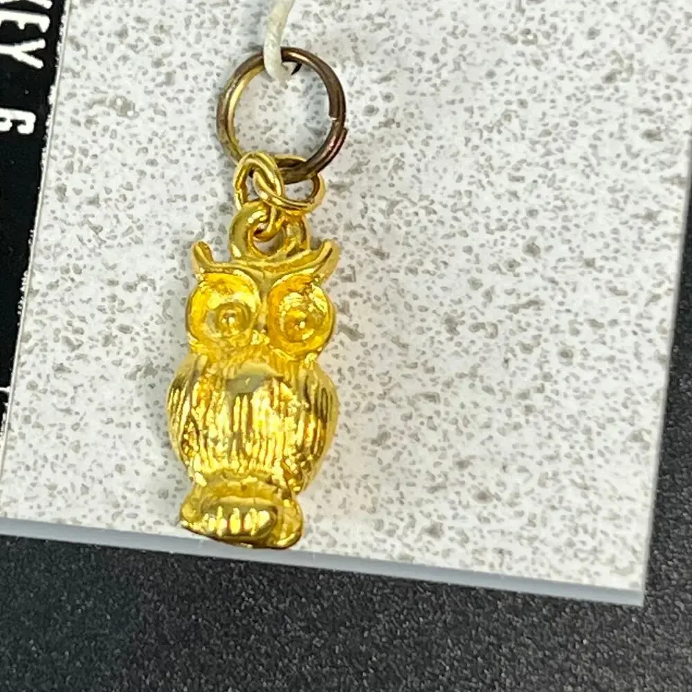 Vintage IMPULSE Gold Tone Owl Charm
